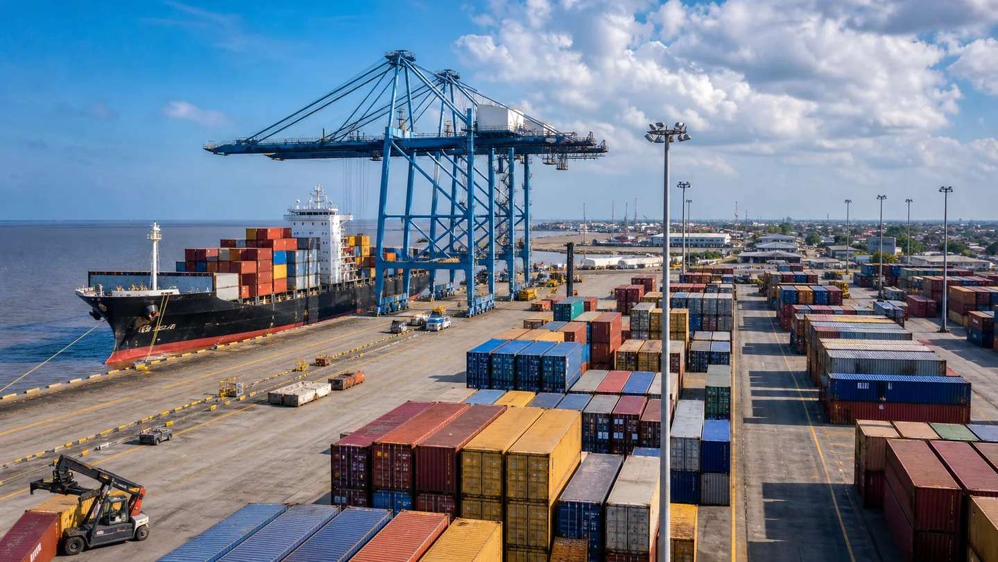 Port containers for fertilizer logistics